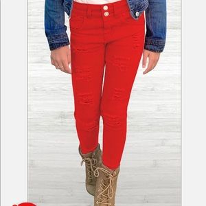 Red Skinny Jean
